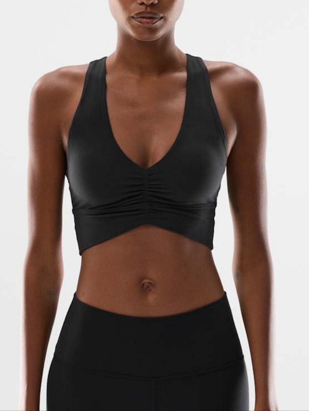 Aritzia Golden Volley Sports Bra Black